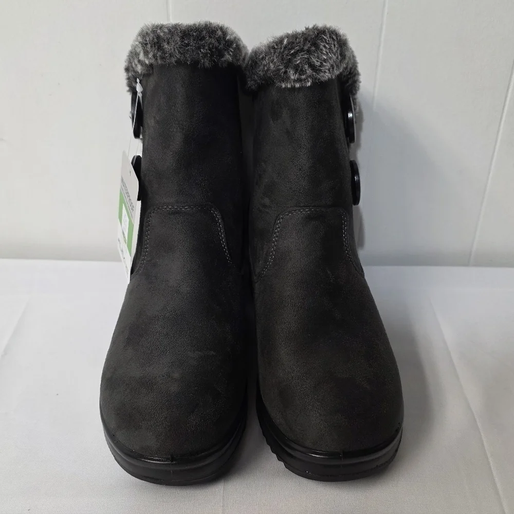 Flexus By Spring Step Istra Waterproof Dark Gray Winter Boots Womens Size 6